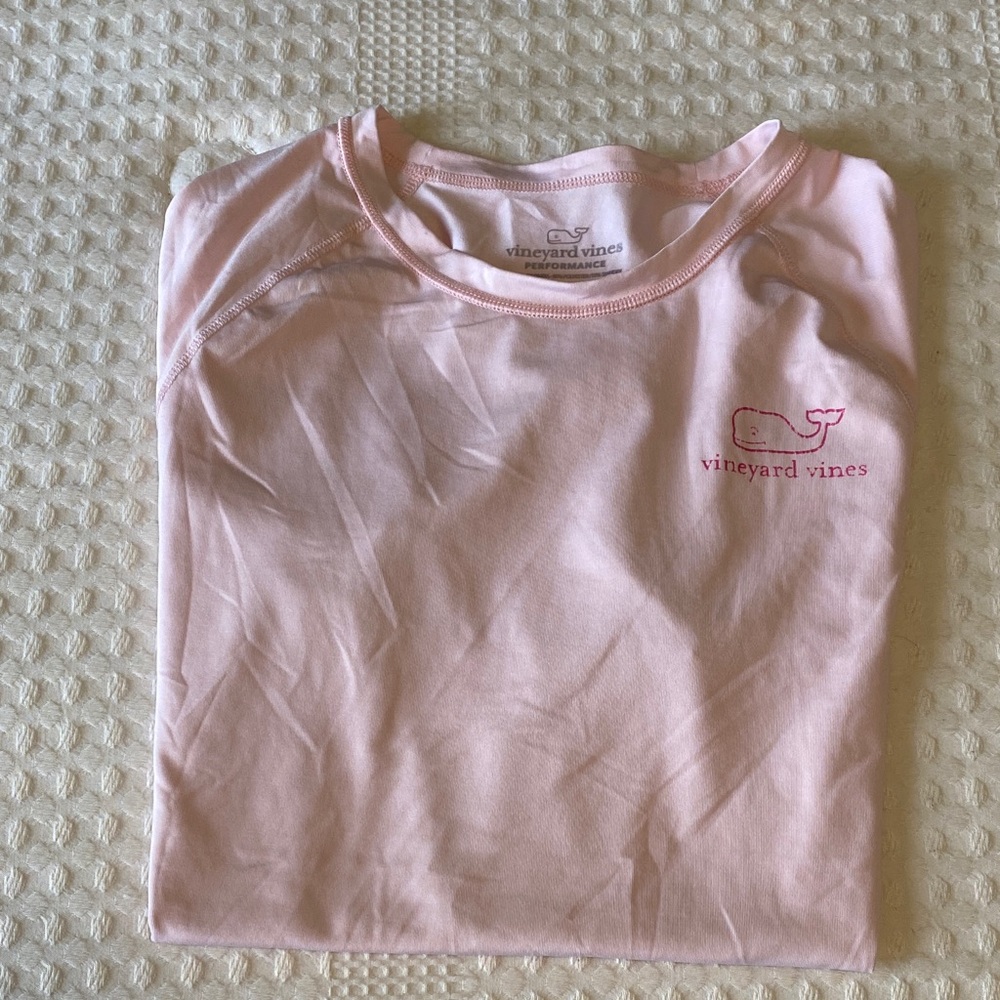 Vineyard Vines Performance Light Pink Short Sleeve Tee - Picture 8 of 8